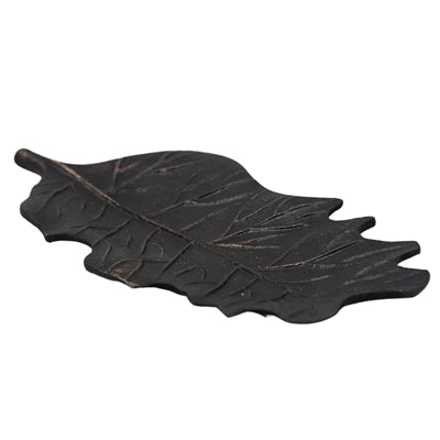 Dark Resin Leaf Tray