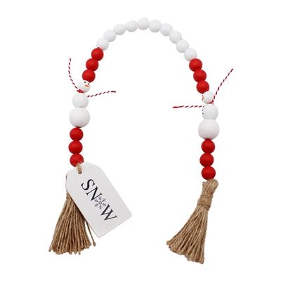 Snowman Let It Snow Mini Beaded Garland