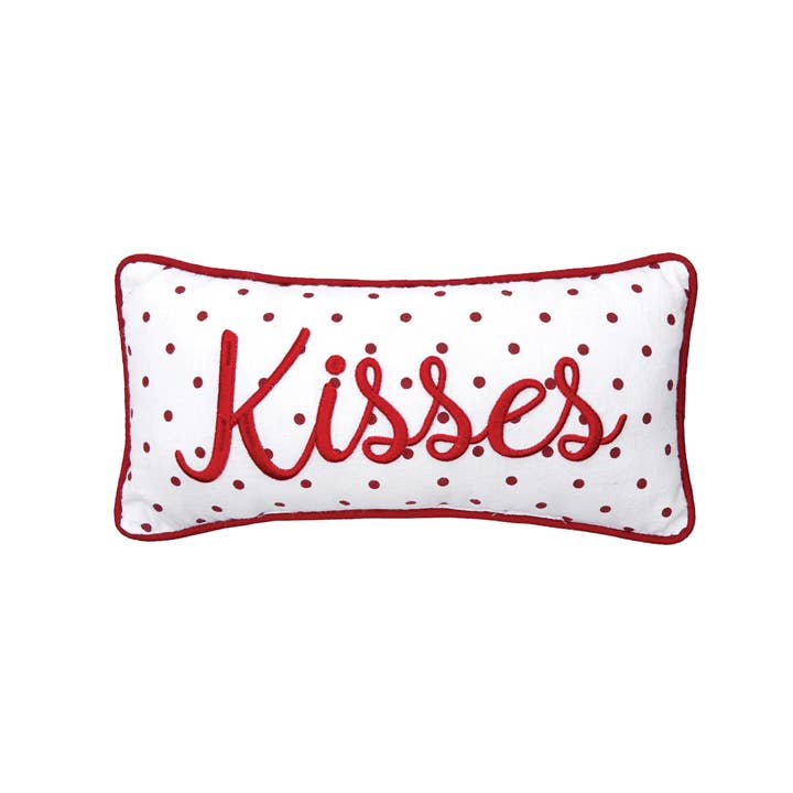 Kisses Dotted Pillow