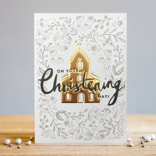 Church Christening Day Card