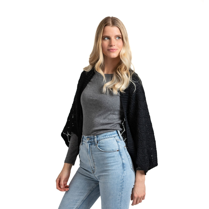 Black Convertible Shrug