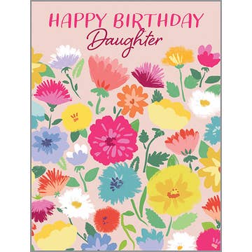 Daughter Floral Birthday Card