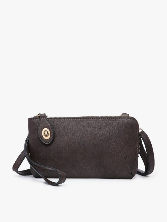 Coffee Kendall Crossbody & Wristlet