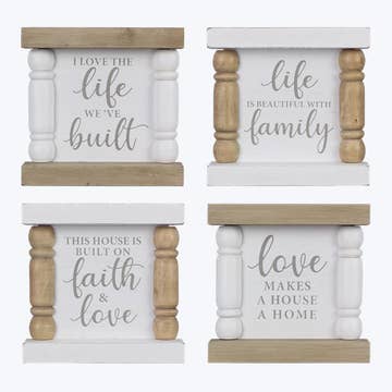 Wood Tabletop Home Sign