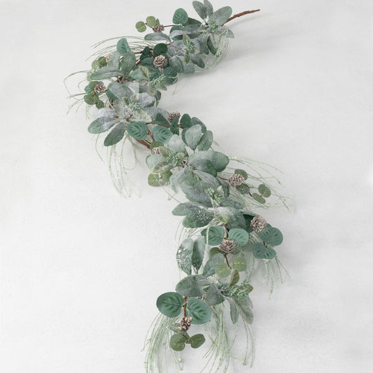Ice Pine Lamb Ear & Eucalyptus Garland