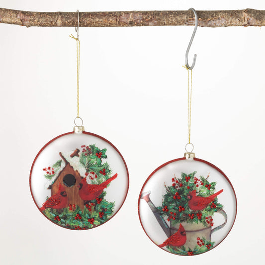 Cardinal Disc Ornament