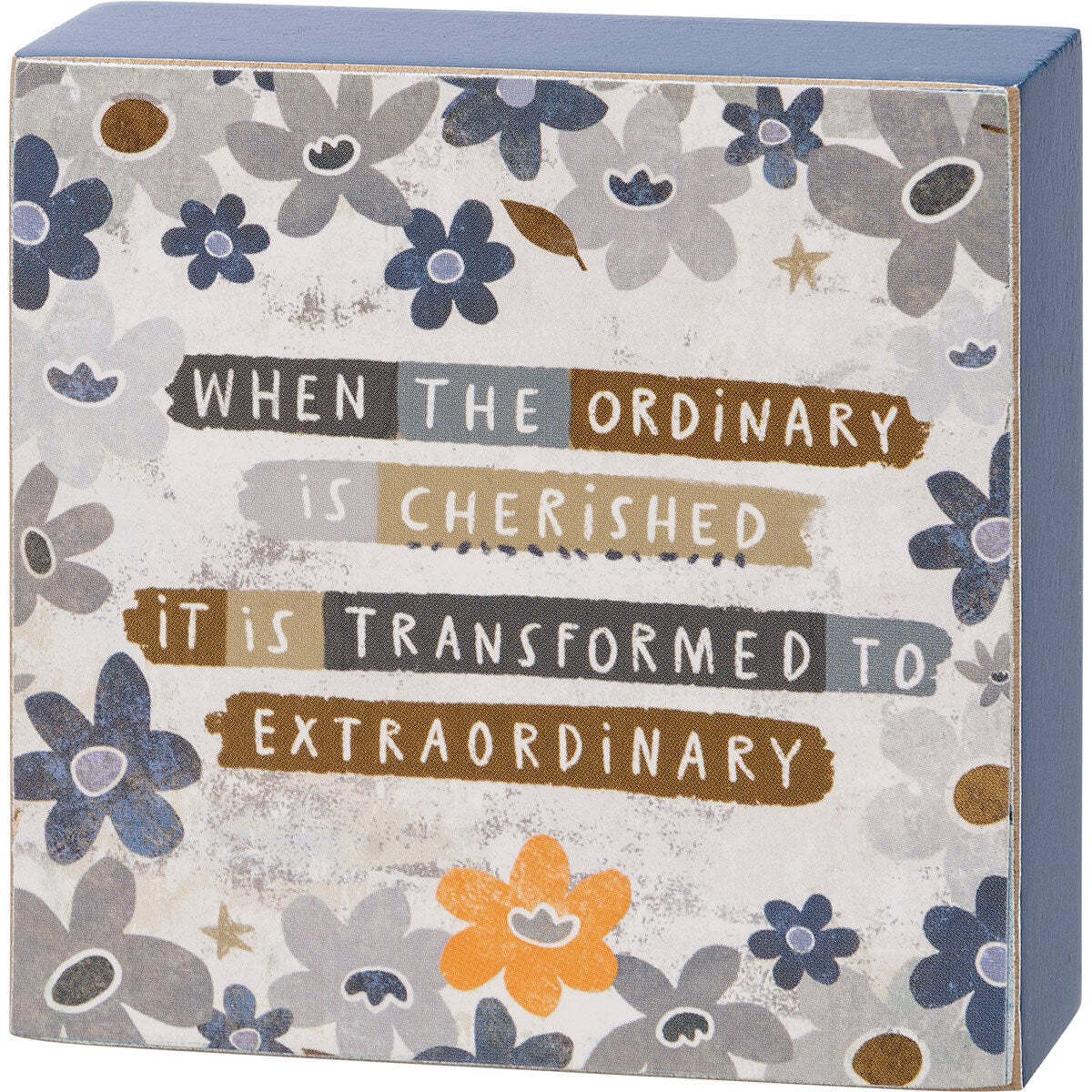 Ordinary Transformed to Extraordinary Decor Block SIgn