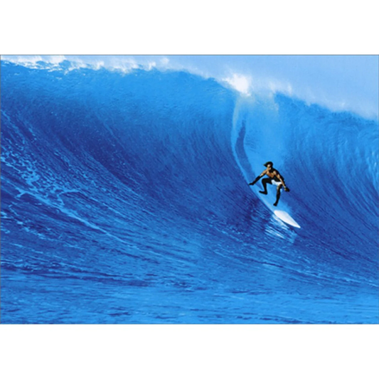 Surfing Waimea Bay Friendship Card