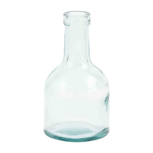 Clear Short Bottle Vase